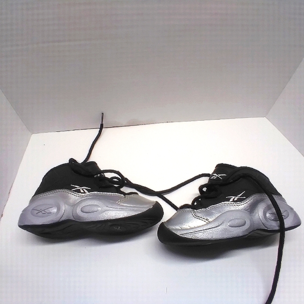 ReboReebok Question Mid Motorsports Black/Silver Shoes Allen Iverson